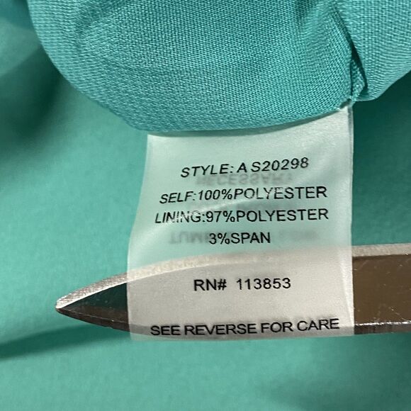 Sugar Lips Festival Breeze Skirt Aqua Color Fringe High Low Stretch NEW Size M - Picture 7 of 11